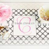 Europe and America Style Acrylic Insert Paper Serving Tray Wholesale thumbnail-3