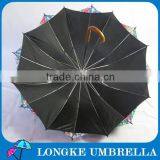 24"double Layer 16K Folower Design Women Umbrella thumbnail-3