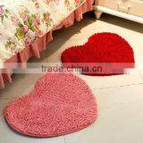 Heart Shape Chennile Washable Rugs thumbnail-1