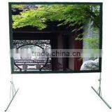 VICTORY Hot Sell Aluminium Fast Fold Screen With Rear and Front Screen