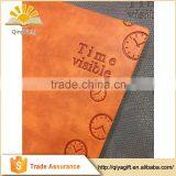 Custom Design PU Leather Notebook For School Embossed A3/A4/A5/A6 Event Planner Hot Stamping High Quality Diary thumbnail-2