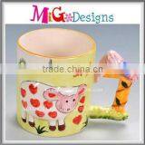 Unique New Design Large Ceramic Mugs New Design Big Tea Cup thumbnail-1