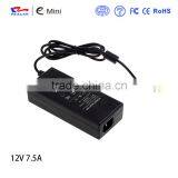 7.5A AC Adapter 12V DC Power Supply For Computers, Input AC 100V - 240V Output 12VDC 47Hz to 63Hz thumbnail-4