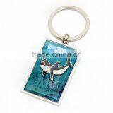 Fashion High Quality Metal Rhinestone Crystal Diamante Dolphin/whale Animal Shaped Keyring thumbnail-6
