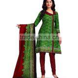Green Indian Printed Dress