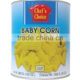 High Quality Canned Cut Baby Corn in brine from Thailand -Chef's Choice vegetable product