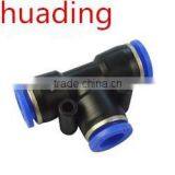 PU Seires Pneumatic Connector,Direct Way Hydraulic Fitting- Connector Fitting-Black thumbnail-1