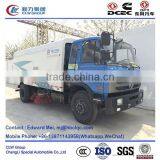 Dongfeng 4*2 4*4 Type 190hp 8 Ton Road Sweeper Manufacture thumbnail-1