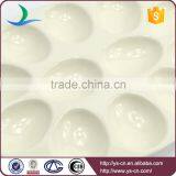 New Product Beige Oval Crackle Glaze Ceramic Egg Tray Holder thumbnail-4