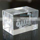 Rectangular Customized Business Gift Crystal Paperweight thumbnail-1