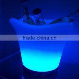 Manufacturer L32*W32*H27CM Leather Figure PE Ice Bucket Stand Lighted With Remote Control 16 Mix Changeable Colors thumbnail-2