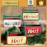 Cheap Hot Sale Antique Wooden White Snowman Crafts,wood Decor thumbnail-1