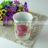 Stock Round Ceramic 250ml Decal Flower Printed Coffee Cup Tea Cup thumbnail-2