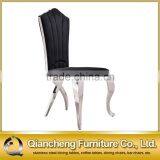 Fancy Black Velvet Dining Chair for Hotel thumbnail-2