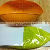 Popular Fruit Vegetable Colander/foldable Silicone Colander thumbnail-1