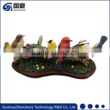 Custom resin miniature canary birds for sale