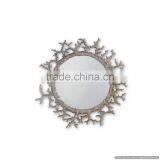 Nickle Plated Aluminium Metal Wall Mirror thumbnail-1