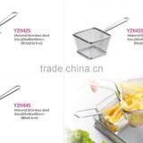 Chips Mini Fry Baskets Stainless Steel Fryer Basket Strainer Serving thumbnail-1
