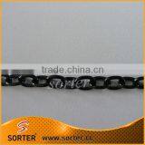 Gunmetal Finished Aluminum Bulk Curb Chain 6x4mm Links thumbnail-2