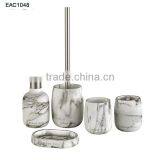 Bathroom Design Marble Effect Bath Soap Dispenser / Wholesale Bathroom Accessories Set thumbnail-6