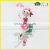 Hot Selling Doll Theme Wrought Iron Bicycle Plant Stand Decoration Metal Low Factory Price thumbnail-1