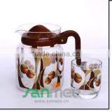 1.5L Heat Transfer Glass Beautiful Juice Gift Colorful Glass Water Set thumbnail-2