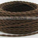 Electrical Wire Fabric Weaving Cable Colorful 2 Cord Textile Braided Wire thumbnail-5