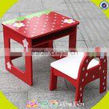 Wholesale Cute Style Baby Wooden Table and Chairs Household Top Quality Wooden Table and Chairs Set W08G092 thumbnail-6