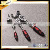 Ratchet Handle, 24T or 45T, Curved Handle With Pear-type Handle, 40cr+crmo Material, PP+TRP Handle, Good Quality Ratchet Handle thumbnail-1