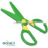 SSC0042G 5 '' Green Child Safe and Light Plastic Kids Scissors thumbnail-2