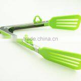 35079 Slotted Nylon Kitchen Tongs BBQ Cooking Food Salad Tongs With Holder Stand thumbnail-2