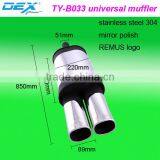 Racing Spare Part Double Exhaust System Universal Muffler Performance thumbnail-1