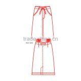 Mid-Calf Length Drawstring Skirt thumbnail-3