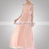 Latest Design Fashionable Preppy Style Evening Dress Long Sleeve Women For Youth thumbnail-2