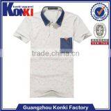 Comfortable Mens Plain White Short Sleeve Polo t Shirts With Pocket