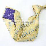 HD-7T66 High Quality Handmade Silk Woven Seven Fold Neck Tie thumbnail-1