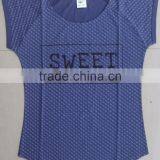 2014-15 New Allover Print Raglan Sleeve Ladies t- Shirts thumbnail-1