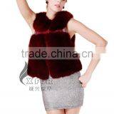 CX-G-B-115C European Fashion Genuine Fox Fur Vest thumbnail-2