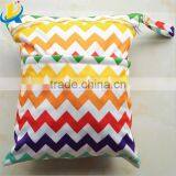 High Quality Waterproof Fabric Wet Bags Double Zippers Diaper Bags thumbnail-1