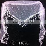 Fashion Popular White Floral Lace Designer Scarf thumbnail-1