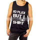 Customize 100% Cotton Loose Tank Tops Men thumbnail-1