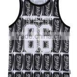 Custom Sublimation Polyester 3D Printing Promotion Sport Men Tank Top thumbnail-2