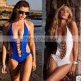 M889 Runwaylover 2016 Ladies Sexy White One Piece Bikini Swimwear thumbnail-4