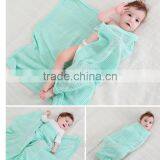 10 Colors OEM or Stocked 100% Cotton Baby Blankets thumbnail-2