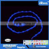 Elastic Bamboo Knot Shoelace For Marathon, Running,Cycling, Travelling~Neon Pink Green Elastic Laces With Knots~Accept Custom thumbnail-4