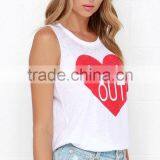Soft Fabric Graphic Print Muscle Tank Tops Wholesale Women Sleevless Tank Top 2016 thumbnail-4