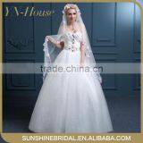 2016 New Design 2 Layers Bead Edged Wedding Accessories Bridal Veil Wholesale thumbnail-1