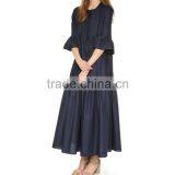 Western Style Casual Dress Middle Sleeve Clothing Factory Manufacture 2016 thumbnail-1