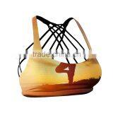 Yoga Master Sports Bra With Multiple Stripes and Inspirational Design 2017 Model thumbnail-1