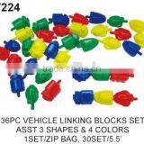 500g Colorful Plastic Intelligent Without Buckle Blocks Educational Toys For Kids thumbnail-3